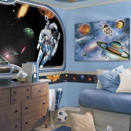 décoration chambre astronaute