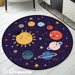 tapis rond systeme solaire