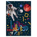 Affiche Enfant Astronaute Artistique