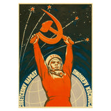 affiche de propagande sovietique
