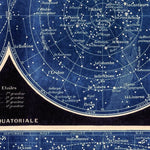 carte constellation vintage