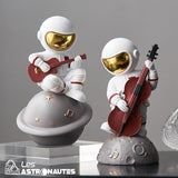 Figurine Astronaute Contrebassiste resine