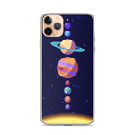 coque iphone 11 pro max systeme solaire cartoon