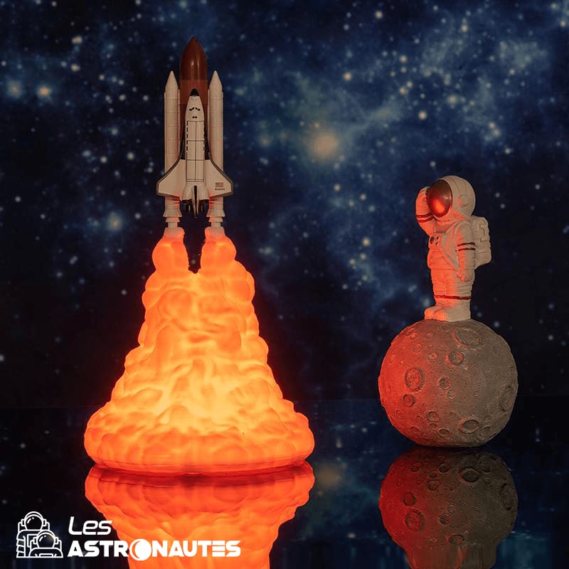 Lampe 3D Astronaute Fusée - LampePhoto