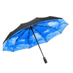 parapluie ciel bleu