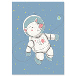 Poster Enfant Cochon Astronaute