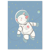 Poster Enfant Cochon Astronaute