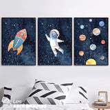poster espace chambre astronaute