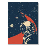 Poster Vintage Astronaute