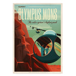 poster vintage mont olympe mars