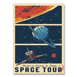 poster vintage exploration spatiale