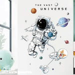 Stickers Muraux Enfants Thème Astronaute – 30x90 Cm, Facile à Coller/décoller, Déco Chambre Créative - 4