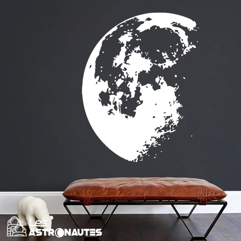 Lune Sticker Sticker Mural Grande Lune | Les Astronautes