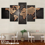 tableau décoratif carte du monde